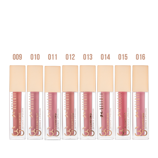 Блиск для губ Neverti 3D Plumping Intense Lipgloss зволожуючий (NP800), R09 Dose of Chocolate Світло-коричневий NP800 фото