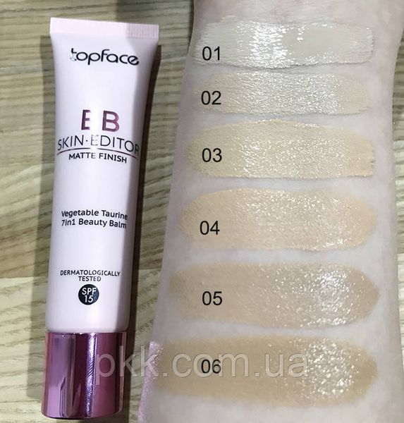 Тональний ВВ крем TopFace Skin Editor Matte Finish SPF15 № 01 PT462 фото