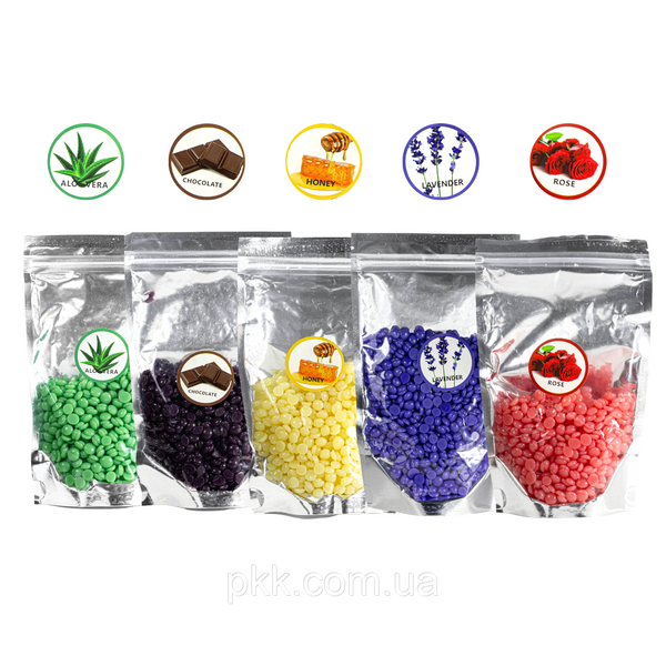 Віск для депіляції плівковий у гранулах Hard Wax Beans, Lavender M-49-B-25 фото