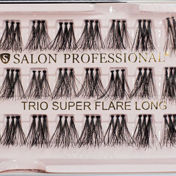 Пучки для нарощування вій потрійні Salon Professional Trio Super Flare, Long SLTS 1757 фото