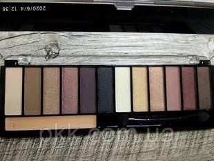 Палетка теней для век Ruby Rose NATURAL Eyeshadow Kit с праймером 12 оттенков перламутровые и матовые НВ-9908 НВ-9908 фото