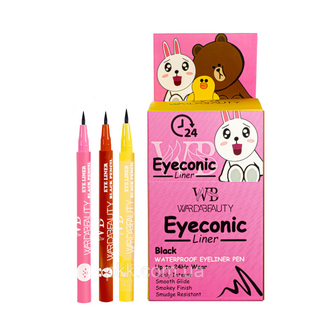 Підводка для очей водостійка Warda Beauty Eyeconic Liner Чорна WB228203 фото