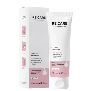 Охолоджувальна маска для обличчя Re.Care Cooling Face Mask 75 мл 4823109414532 фото