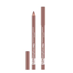 Олівець для губ topface PRO Waterproof & Longwear водостійкий PT621, 002 Bare Kiss Бежевий РТ621 фото