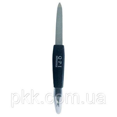 Пилочка для нігтів QPI Professional металева з напиленням з різцем 15,5 см QNF-9027/1 QNF-9027/1 фото