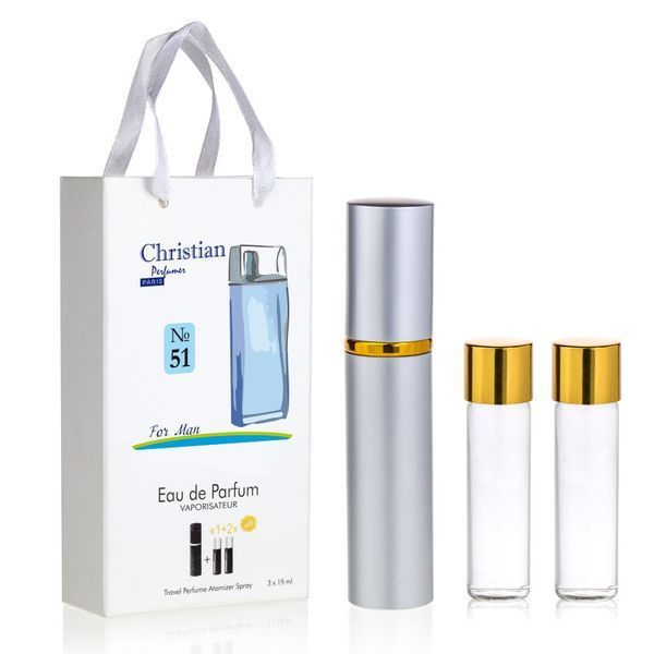 Духи с атомайзером в подарочной упаковке 3 шт по 12 мл Christian "L'Eau par Kenzo men" № 51 K-155-051 фото