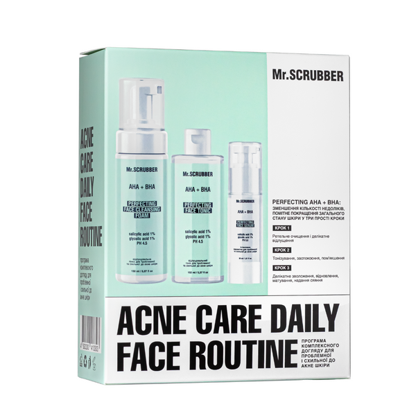 Подарунковий набір косметики для проблемної шкіри обличчя Mr.Scrubber Acne Care Daily Face Mr 1435 фото