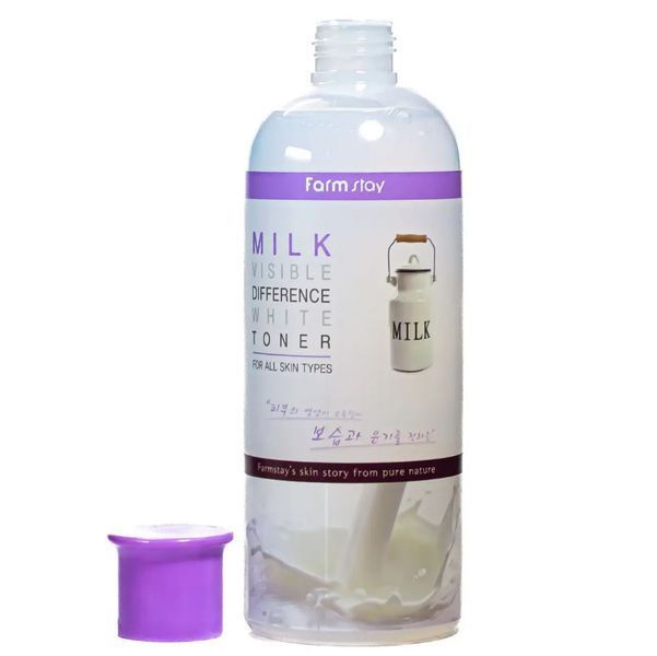 Тонер для обличчя FarmStay Milk Visible Difference Moisture зміцнюючий 350 мл