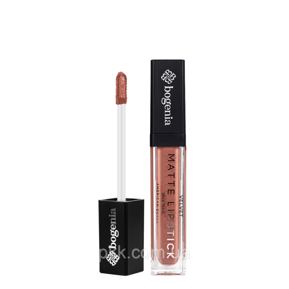 Помада рідка для губ Bogenia Liquid Matte Lipstick Spice Travel № 004 American Guava BG720 фото