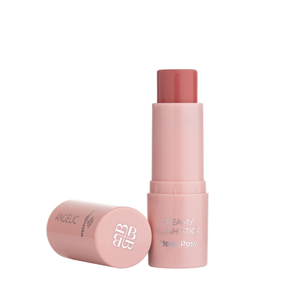 Румяна для лица кремовые Bogenia Angelic Creamy Blush Stick стик BG632, 001 Rosy Posy BG632 фото