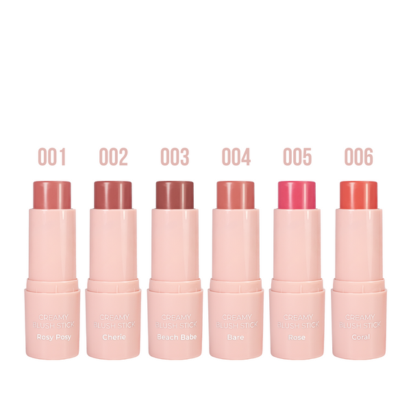 Румяна для лица кремовые Bogenia Angelic Creamy Blush Stick стик BG632, 001 Rosy Posy BG632 фото