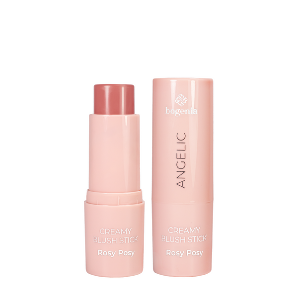 Румяна для лица кремовые Bogenia Angelic Creamy Blush Stick стик BG632, 001 Rosy Posy BG632 фото