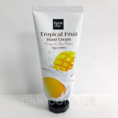 Поживний крем для рук FarmStay Tropical Fruit Hand Cream Mango & Shea Butter 50 мл FS 5247 фото
