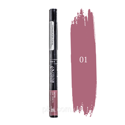 Олівець для губ механічний Colour Intense Satin Lip Pencil № 01 Tea rose Димчасто-рожевий CI 4080 фото