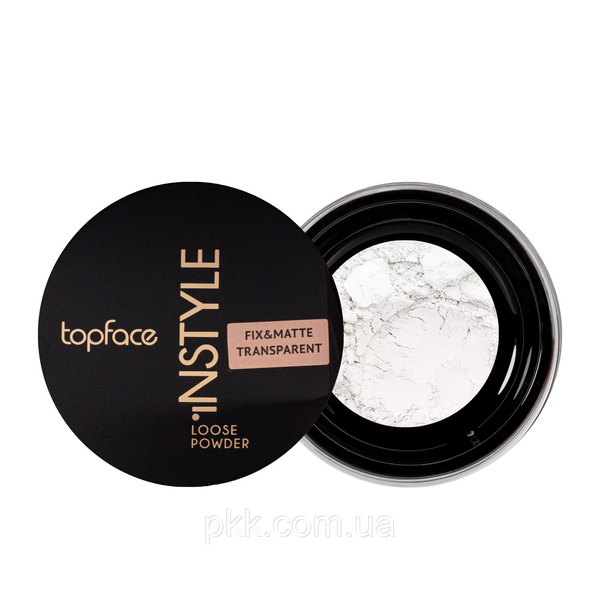 Пудра розсипчаста для обличчя TopFace INSTYLE Perfective Loose, 101 Прозорий PT255 фото