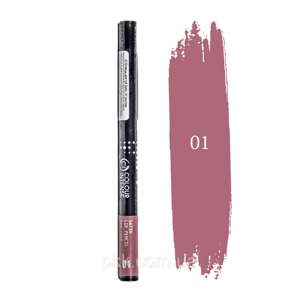 Карандаш для губ механический Colour Intense Satin Lip Pencil № 01 Tea rose Дымчато-розовый CI 4080 фото