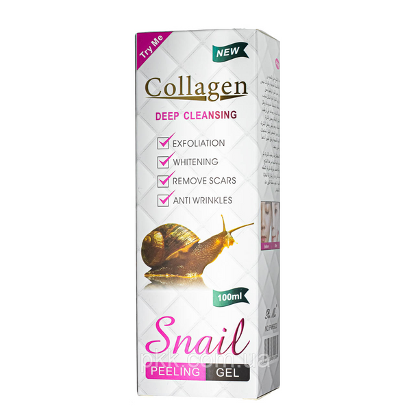 Пілінг-гель для обличчя Collagen Snail освітлюючий PM6922 фото