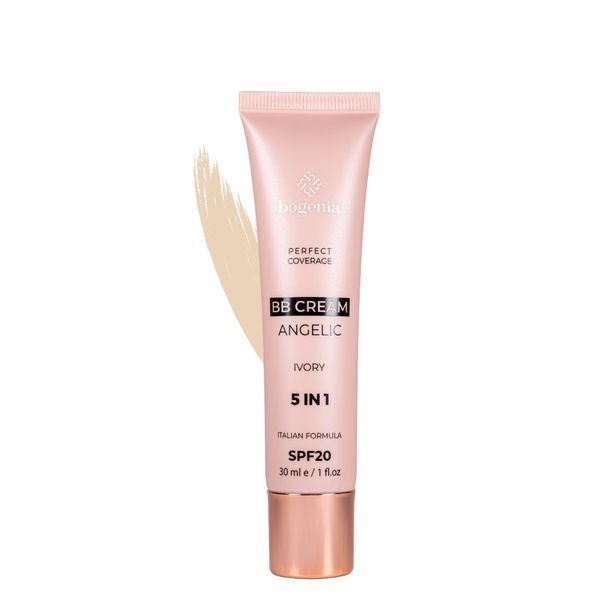 Тональный BB крем Bogenia Angelic 5 в 1 SPF 20, 001 Ivory Слонова кістка BG604 фото
