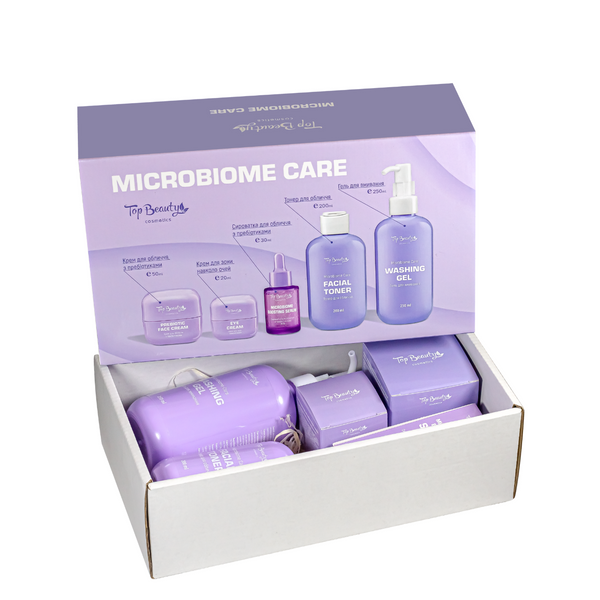 Подарунковий набір косметики для догляду за обличчям Top Beauty Microbiome Care для жінок 5 продуктів TB-10542 фото