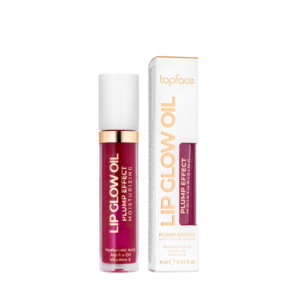 Олія для губ Topface Lip Glow Oil Plump Effect PT 211, 004 Dark Cherry PT211 фото