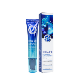 Крем для шкіри навколо очей омолоджуючий Enough Ultra X10 Collagen Pro Marine Eye Cream з колагеном EN 9716 фото