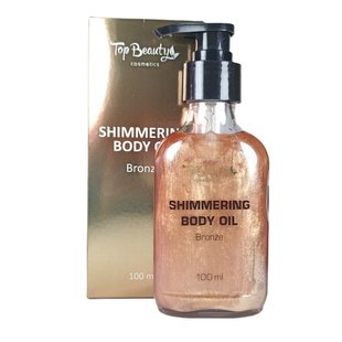 Олія для тіла мерехтлива суха Top Beauty Shimmering Body Oil з шиммером 100 мл, Bronze/Бронзовий шимер TB-9914 фото