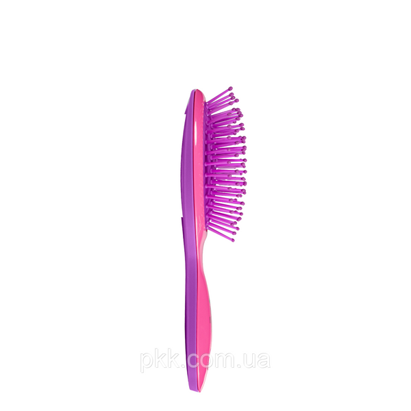 Расчёска для волос массажная овальная Salon Professional Бордовая Розовый 8942 SL фото