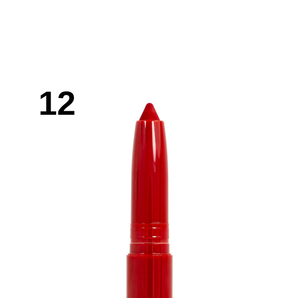 Помада-олівець для губ водостійка Bogenia Velvet Waterproof Matte, 012 Frisky Red Темначервона BG730 фото