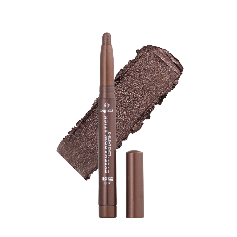 Тени-карандаш для глаз перламутровые Bogenia Long Lasting Eyeshadow Stick BG912, 007 Темно-коричневые BG912 фото