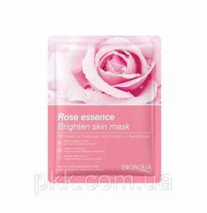 Тканевая маска для лица Bioaqua Rose Essence Brighten Skin Mask с эссенцией розы 25 мл BQY81686 фото