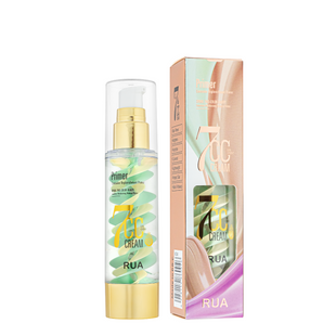 База під макіяж двокольорова RUA 7 CC-cream Concealer Replenishment Primer 6004, 01 Ivory & Mint Green/Слонова кістка - Зелена 6004 фото