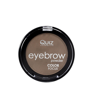 Пудра тіні для брів Quiz Eyebrow Powder Color Focus, 01 Світло-коричневий QZ 8370 фото