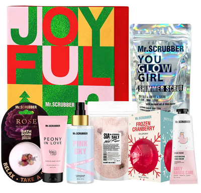 Подарунковий набір косметики для тіла для жінок Mr Scrubber Women's Joyful Holiday Gift, 7 предметів Mr 0857 фото