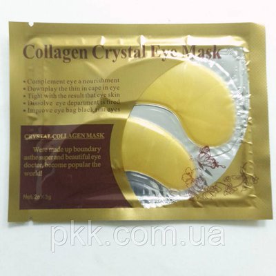 Патчі для шкіри навколо очей зволожуючі з колагеном Collagen Crystal Gold Powder Eye Мask 4184 фото