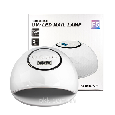 Лампа для сушіння гель-лаку SUN F5 72 W 24 LEDS LED/UV F5 фото