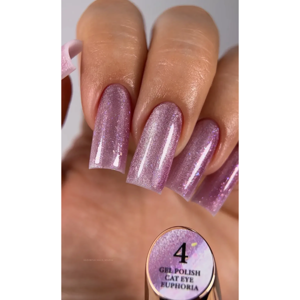 Гель-лак для ногтей Steffani Cat Eye Euphoria, 9 мл, 04 Сиреневый SCE09 фото