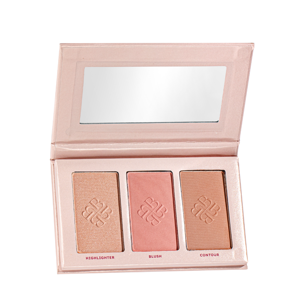 Палетка для контурингу обличчя Bogenia Match Contour Palette 3 в 1 (BG907(001)) BG907(001) фото