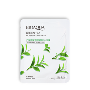 Маска для лица увлажняющая Bioaqua Green Tea тканевая, 25 г (BQY57904) BQY57904 фото