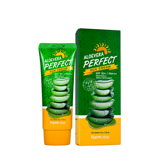 Сонцезахисний крем для обличчя FarmStay Aloe Vera SPF50+ PA+++ 70 мл FS 9867 фото