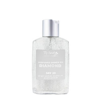 Олія суха для тіла до та після засмаги із шимером Top Beauty Diamond SPF 20, 100 мл