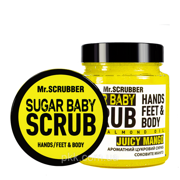 Скраб для тіла Mr Scrubber Juicy Mango Sugar Baby Hands Feet & Body Scrub манго 300 гр Mr 0013 фото