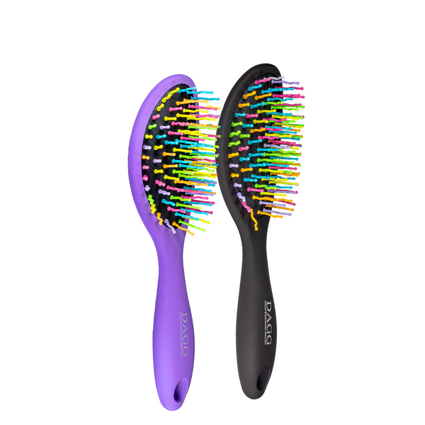 Расчёска для волос массажная пластиковая Dagg 5036 Красная Чёрный 5036 DAGG фото