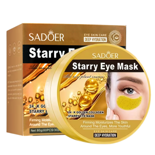 Патчи под глаза увлажняющие Sadoer 24К Golden Collagen Starry Sky, 60 шт. SD95367 фото