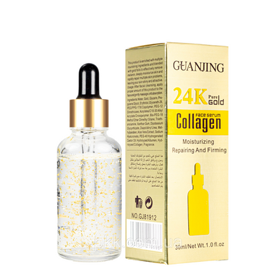 Сироватка для обличчя з колагеном проти зморшок Guanjing 24K Pure Gold Collagen 30 мл GJ81912 фото