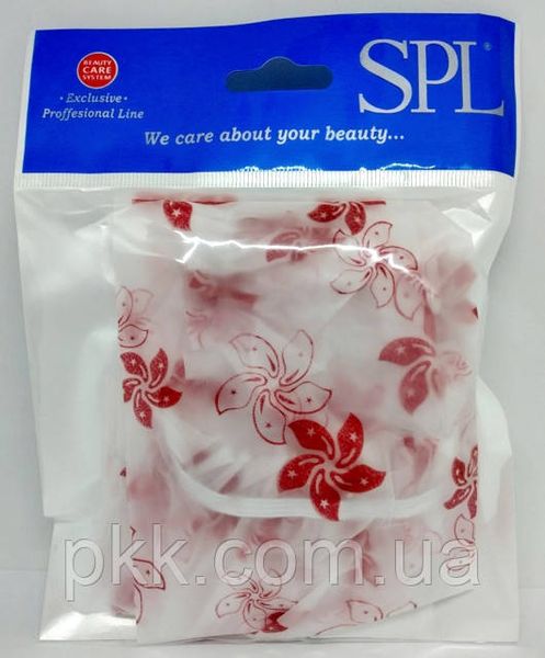 Шапочка для душу поліетиленова SPL Shower Cap 93080 Червона