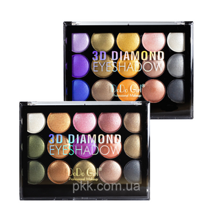 Набір палітр тіней для повік DoDo Girl Eye 3D Diamond Eyeshadow з металевим ефектом (2 шт. асортимент) D3004 фото