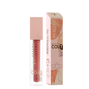 Помада для губ матова Neverti MATTE COUTURE LIQUID (NP804), 102 Lady Dior Світло-коричнева NP804 фото
