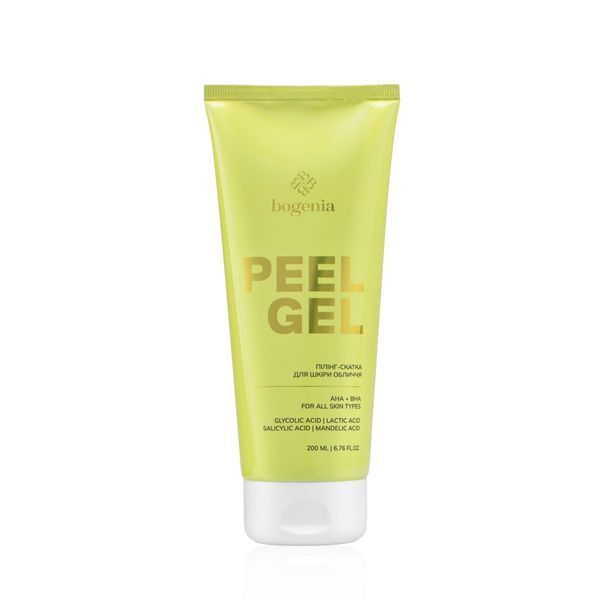 Пилинг-скатка для лица Bogenia Peeling Gel с AHA BHA кислотами 200 мл