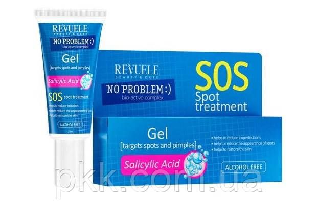 Гель аплікатор від прищів Revuele No Problem Gel із саліциловою кислотою 25 мл 3800225902205 фото