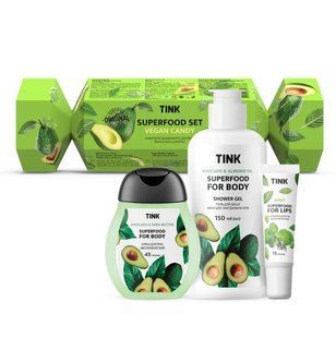 Подарунковий набір косметики для тіла Tink Superfood Set Vegan Candy, 3 продукти Tink 10943 фото